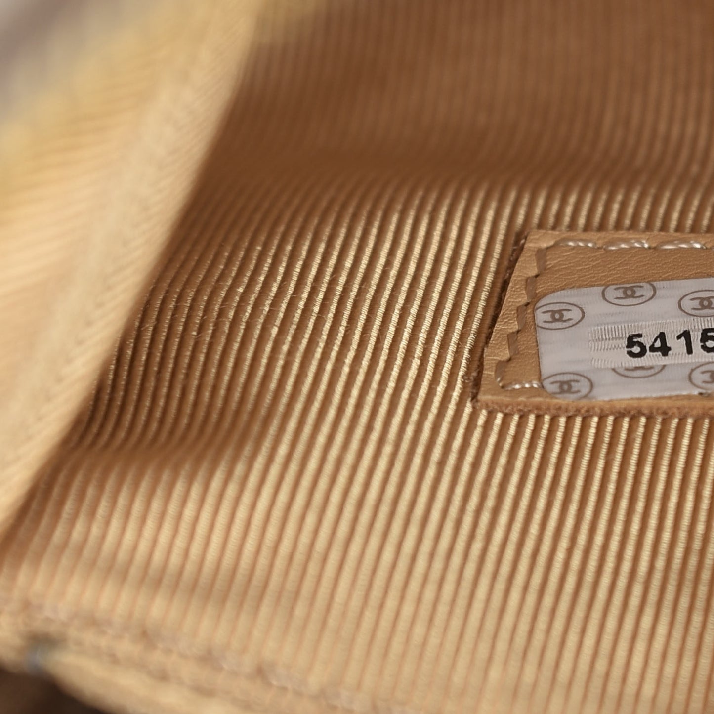 Caviar Flap Shoulder Bag Beige