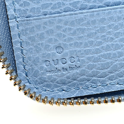 Gucci Dollar Calfskin Medium Swing Zip Around Wallet Light Blue 6 of 7