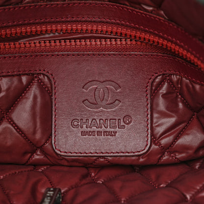 Chanel Nylon Quilted Medium Coco Cocoon Reversible Tote Green 6 of 11
