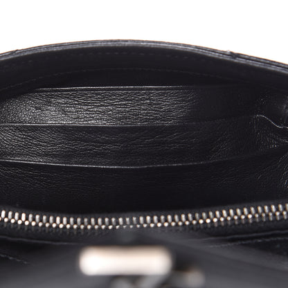 Saint Laurent Sheepskin Matelasse Chevron Monogram College Chain Wallet Black 13 of 18