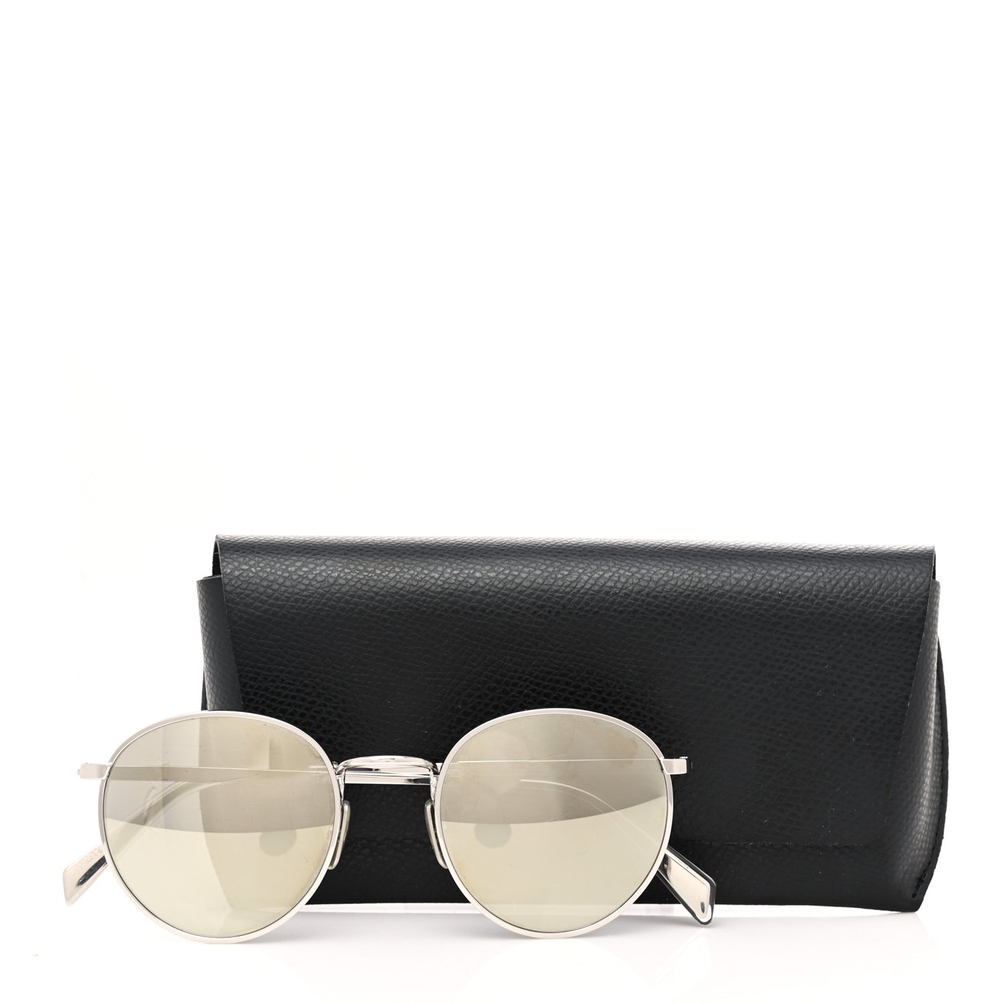 Metal Round Sunglasses CL40100U Silver