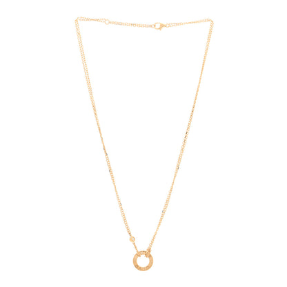 Cartier 18K Yellow Gold 2 Diamond LOVE Necklace 3 of 5
