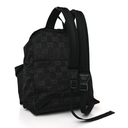 Gucci Econyl Nylon Monogram Off The Grid Utility Pocket Backpack Black 2 of 8