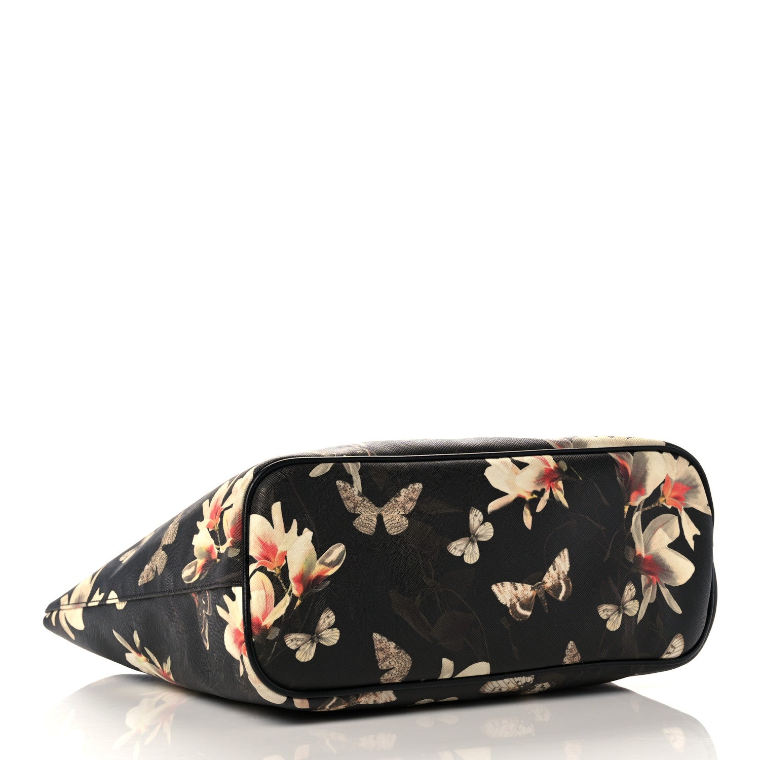 Givenchy Coated Canvas Magnolia and Moth Print Medium Antigona Tote Black 5 of 25