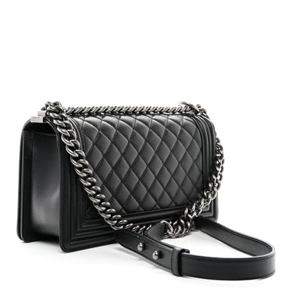 Chanel Caviar Quilted Medium Boy Flap Black 3 of 10