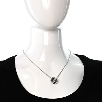 Bulgari Sterling Silver Ceramic Save The Children Pendant Necklace 2 of 4