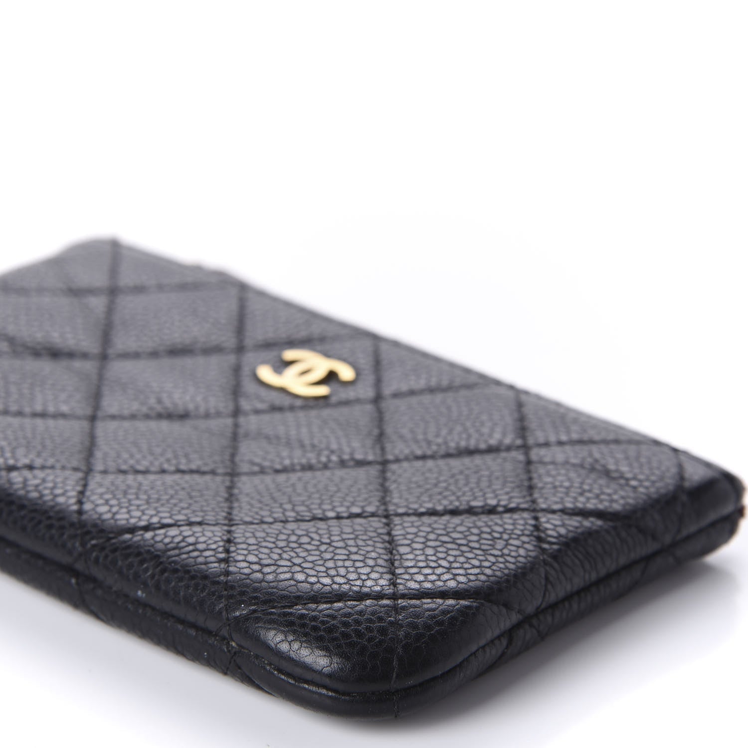 Chanel Caviar Quilted Small Cosmetic Case Black 7 of 9