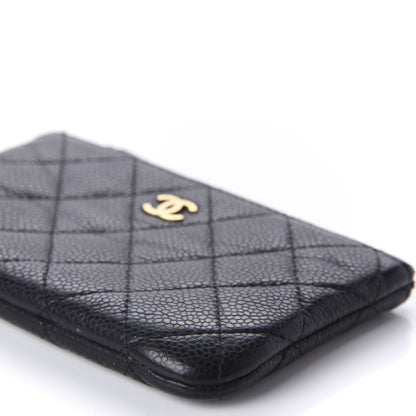 Chanel Caviar Quilted Small Cosmetic Case Black 7 of 9