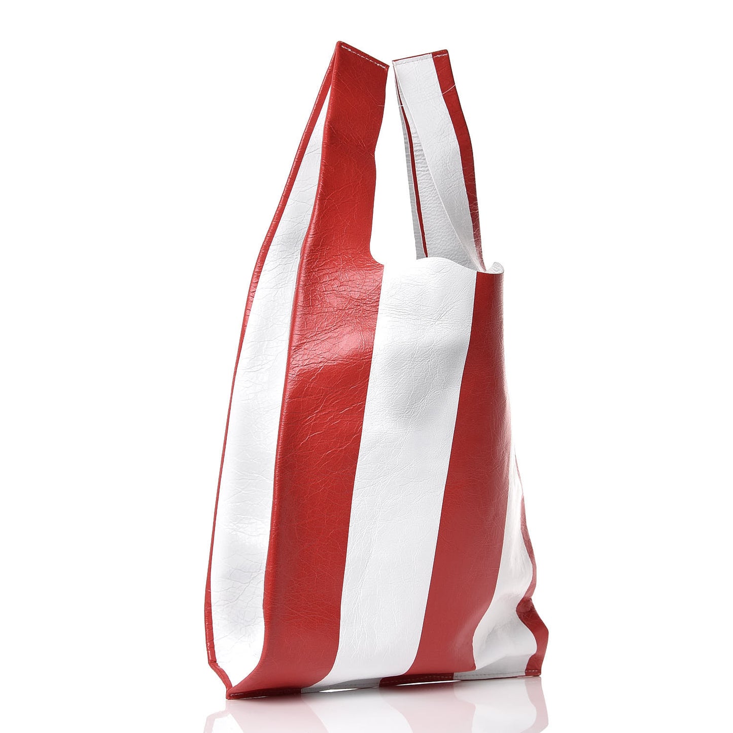 Agneau Supermarket Tote Red White