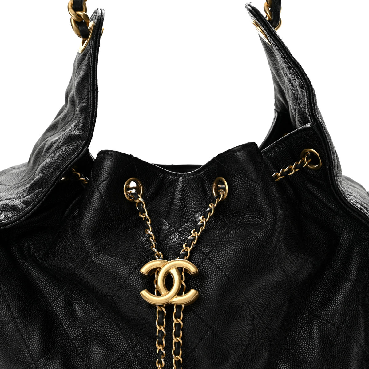 Chanel Caviar Quilted Medium Chanel 25 Handbag Black 9 of 13