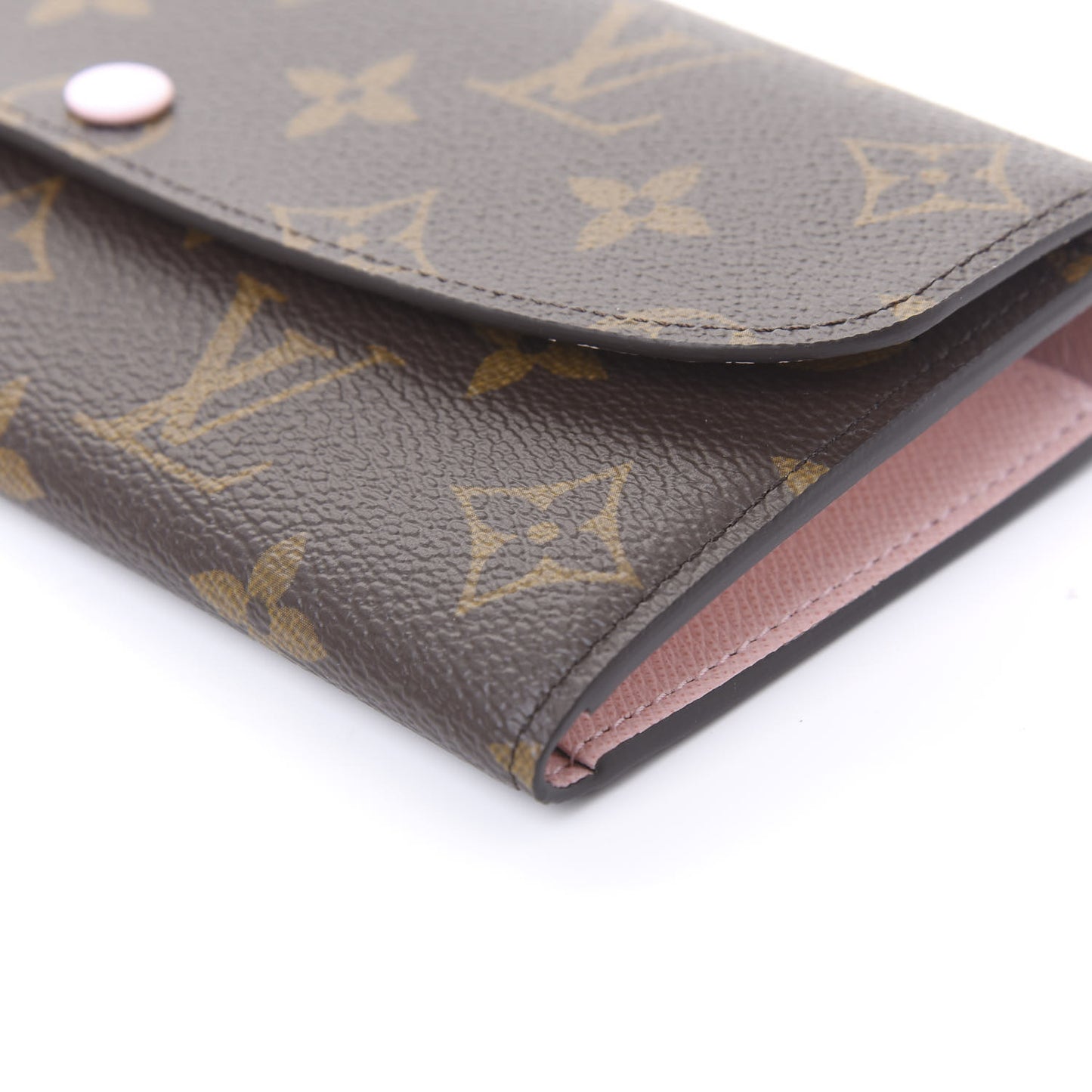 Monogram Emilie Wallet Rose Ballerine