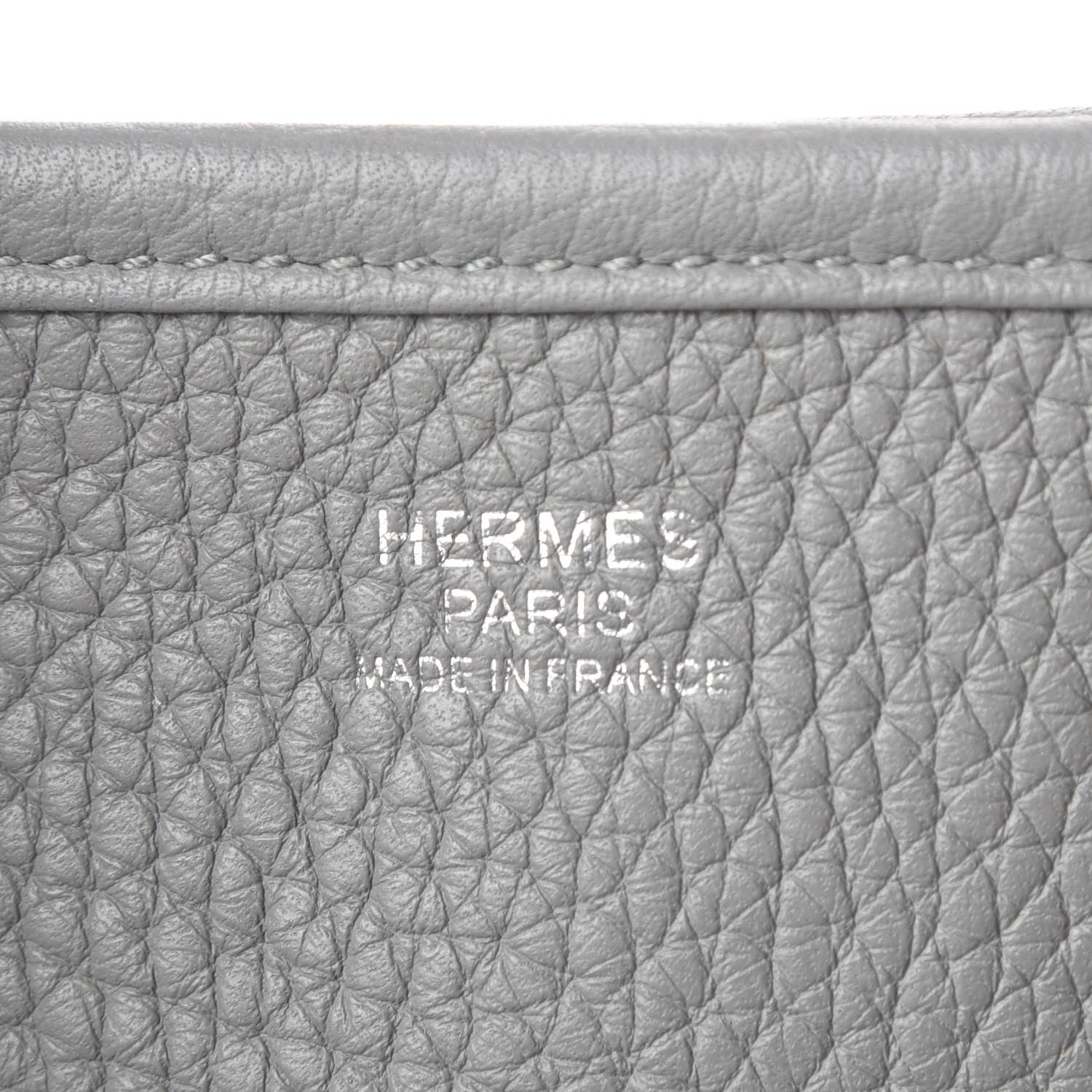 Hermes Taurillon Clemence Evelyne III PM Gris Mouette 6 of 9