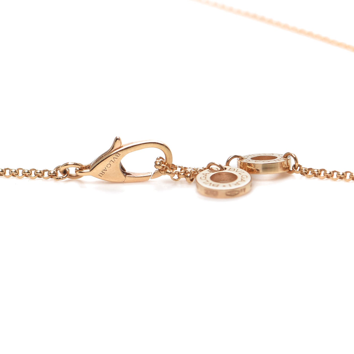 18K Rose Gold Cermet Small B.Zero1 Pendant Necklace