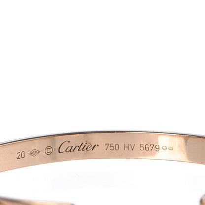 Cartier 18K Pink Gold LOVE Cuff Bracelet 20 4 of 5