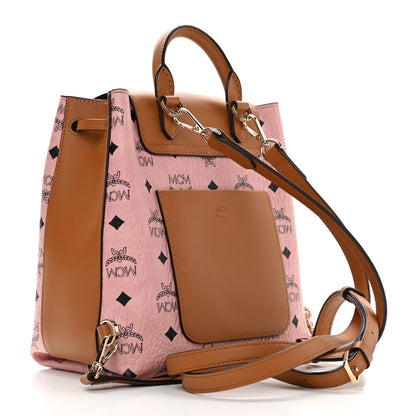 MCM Visetos Small Essential Backpack Soft Pink 3 of 11