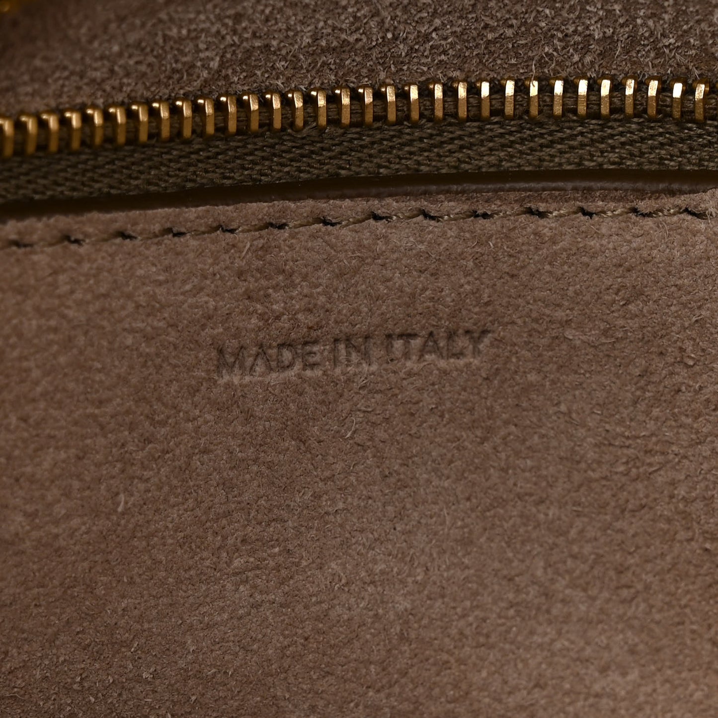 Soft Grained Calfskin Sangle Bucket Bag Taupe