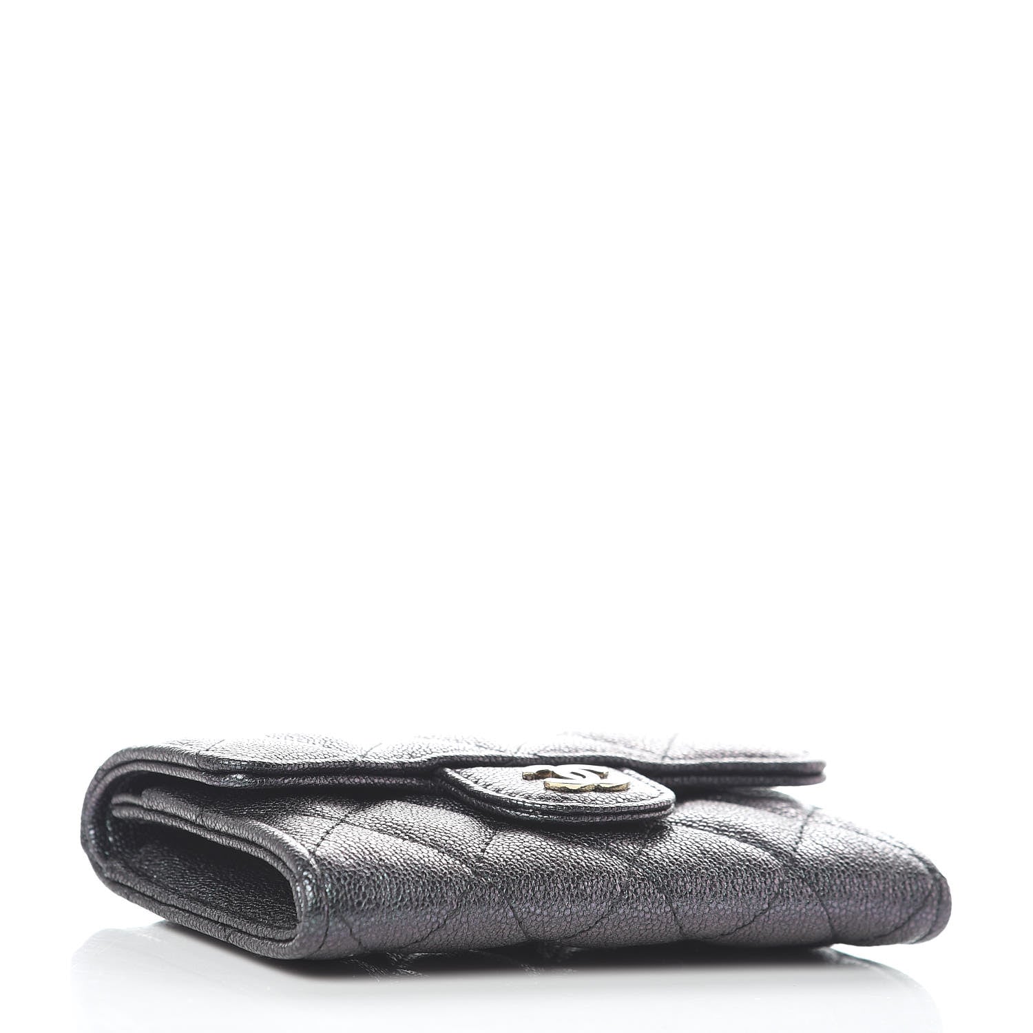 Chanel Iridescent Caviar Quilted Flap Card Holder Black 4 of 9