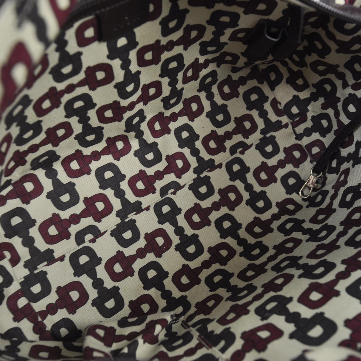 Gucci Guccissima Large Punch Tote Chocolate Brown 7 of 10