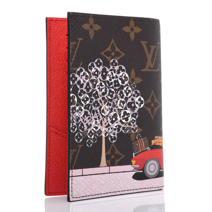 Louis Vuitton Monogram 2019 Christmas Animation Passport Cover Rouge 3 of 9
