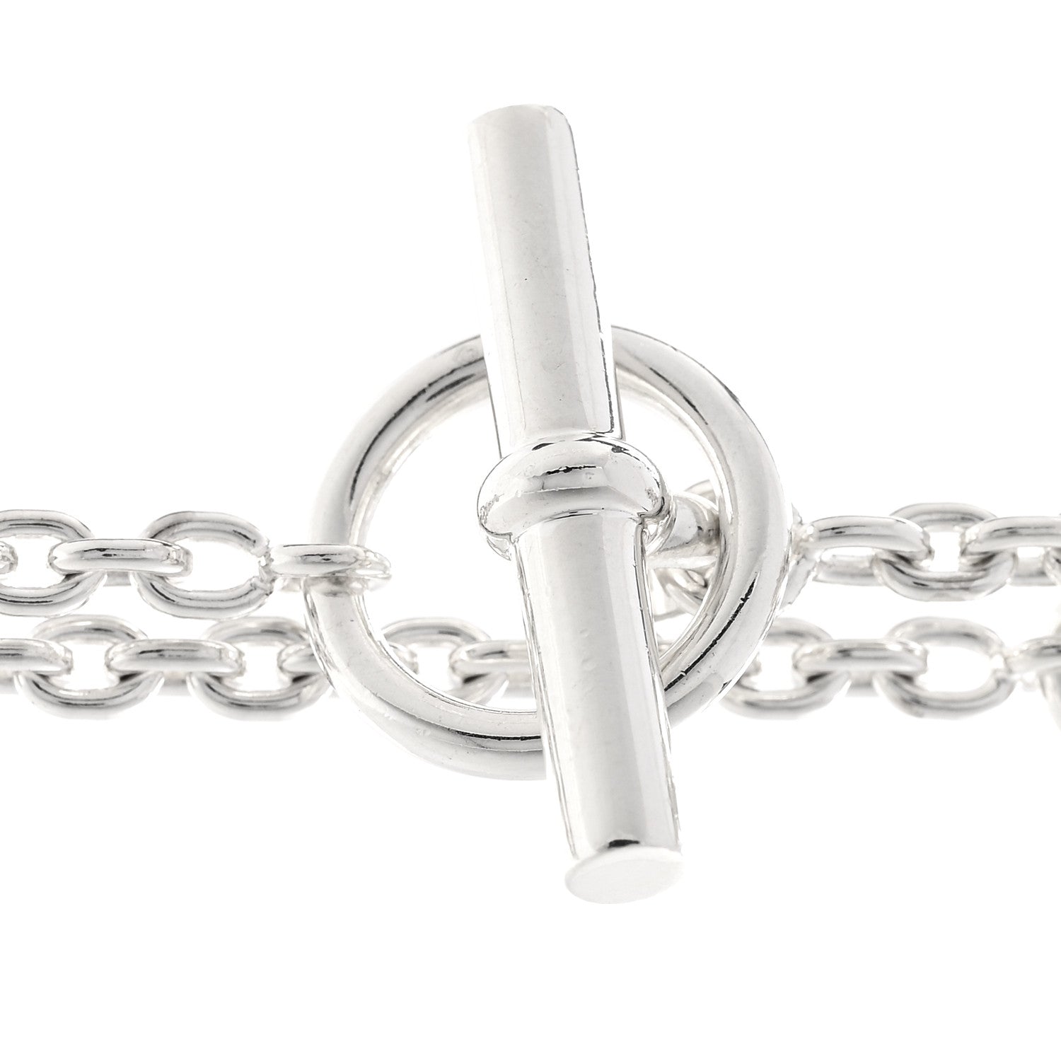 Hermes Sterling Silver Farandole Necklace 160 5 of 6