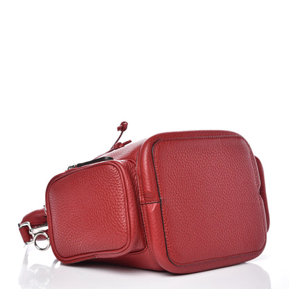 Fendi Cuoio Romano Selleria F is Fendi Grande Mon Tresor Pocket Bucket Bag Rosso 4 of 10
