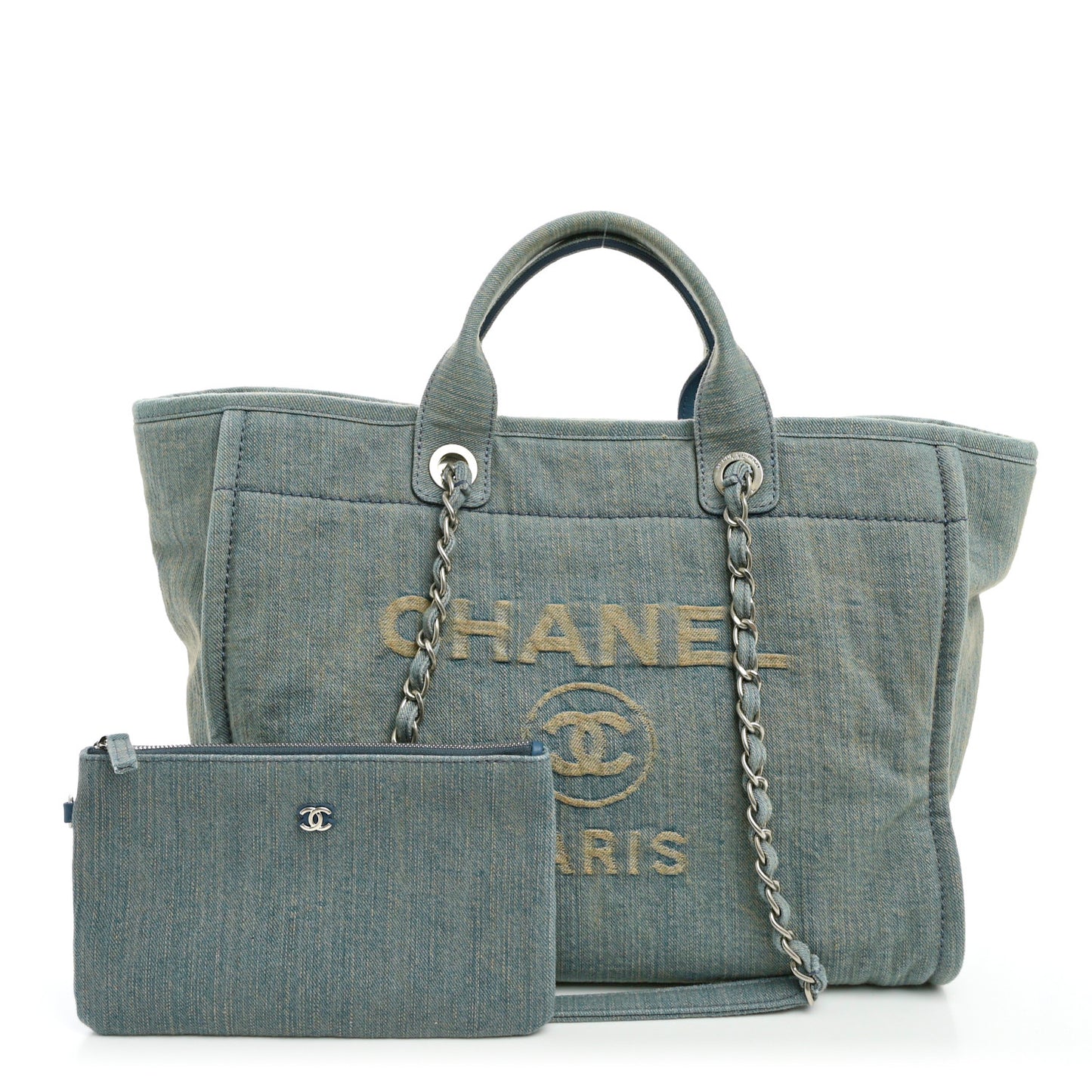 Denim Medium Deauville Tote Light Blue