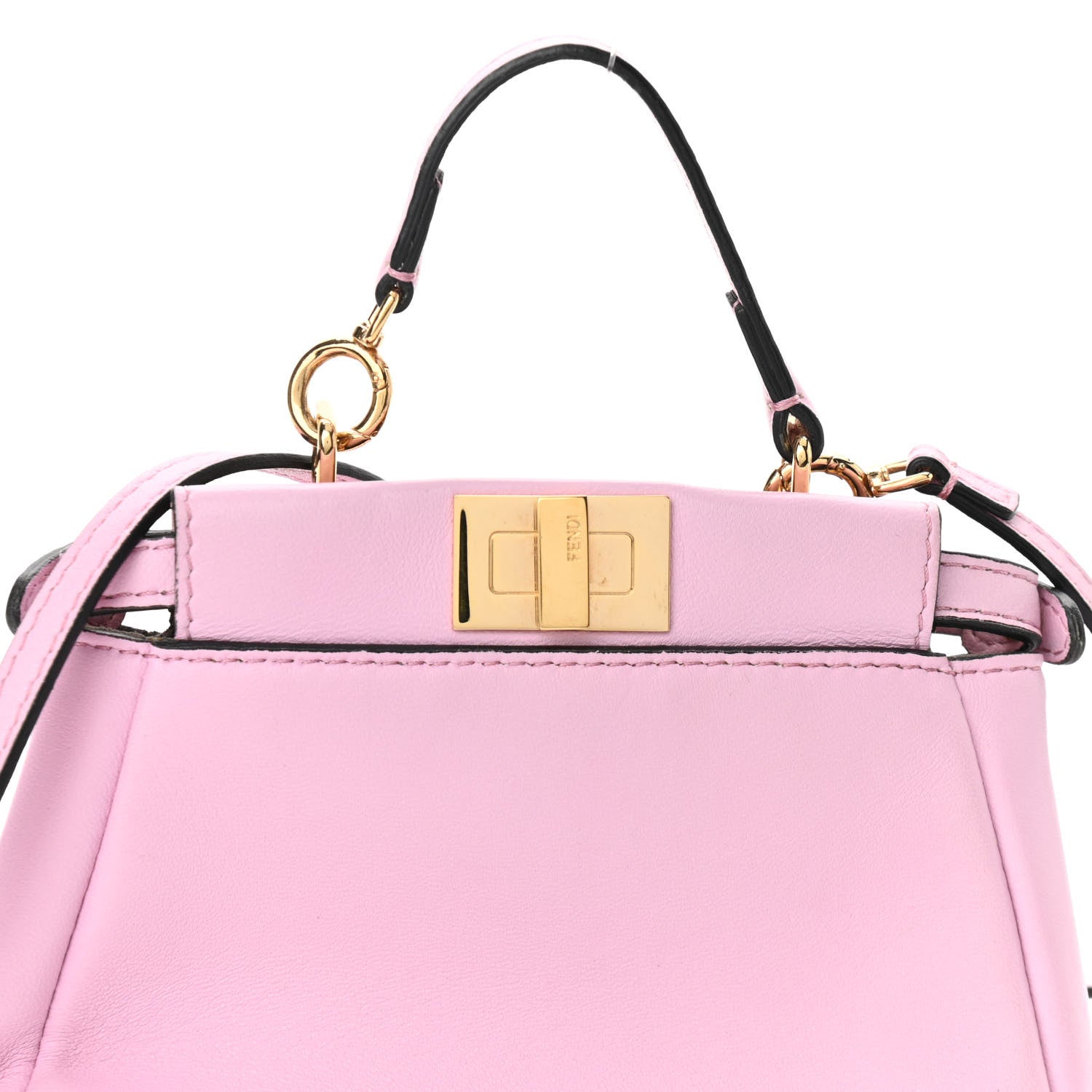 Fendi Shiny Nappa Micro Peekaboo Iconic Satchel Lavanda 8 of 10