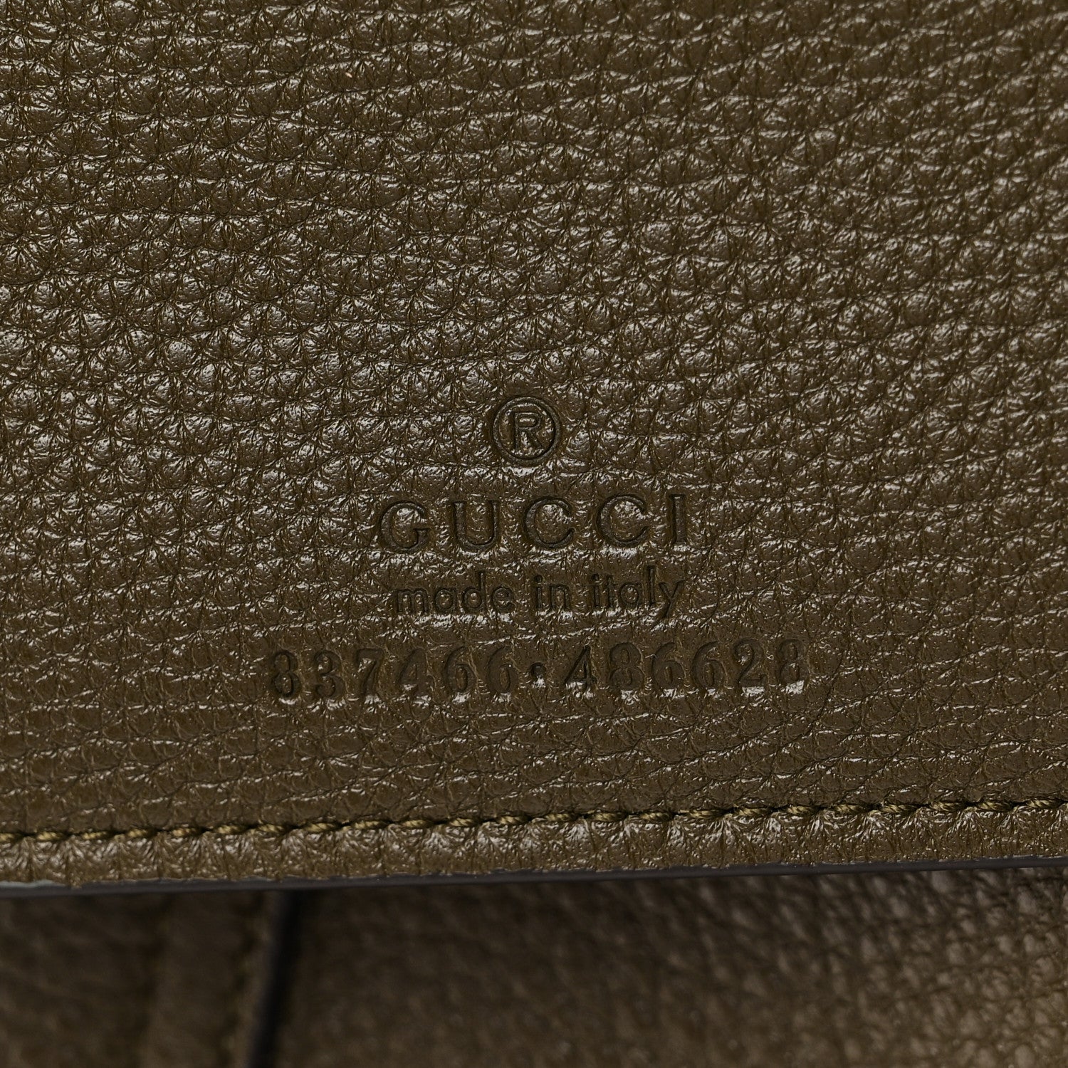 Gucci Grained Calfskin Softbit Maxi Shoulder Bag Forest Green 8 of 11