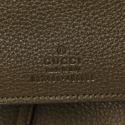 Gucci Grained Calfskin Softbit Maxi Shoulder Bag Forest Green 8 of 11