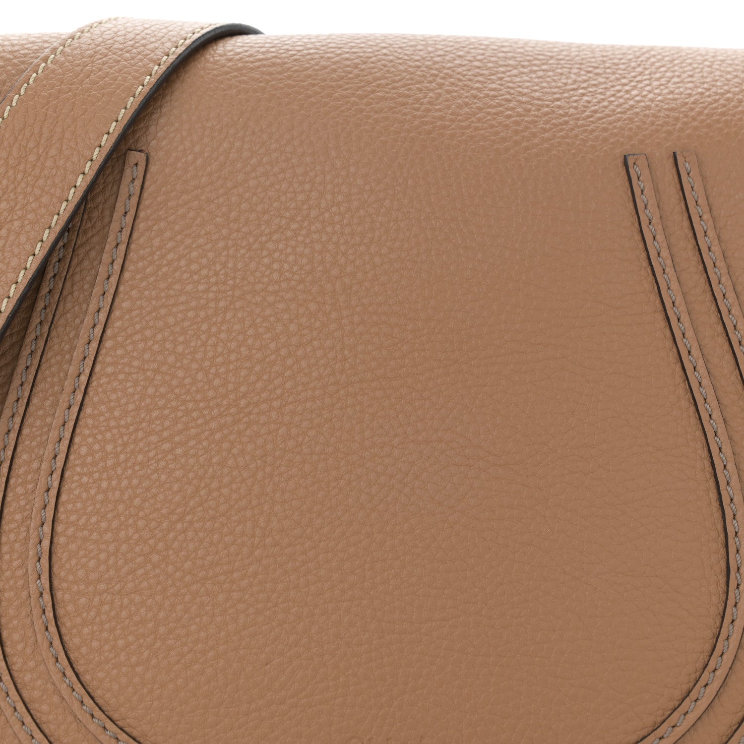 Chloe Calfskin Medium Marcie Round Crossbody Bag Tan 9 of 13