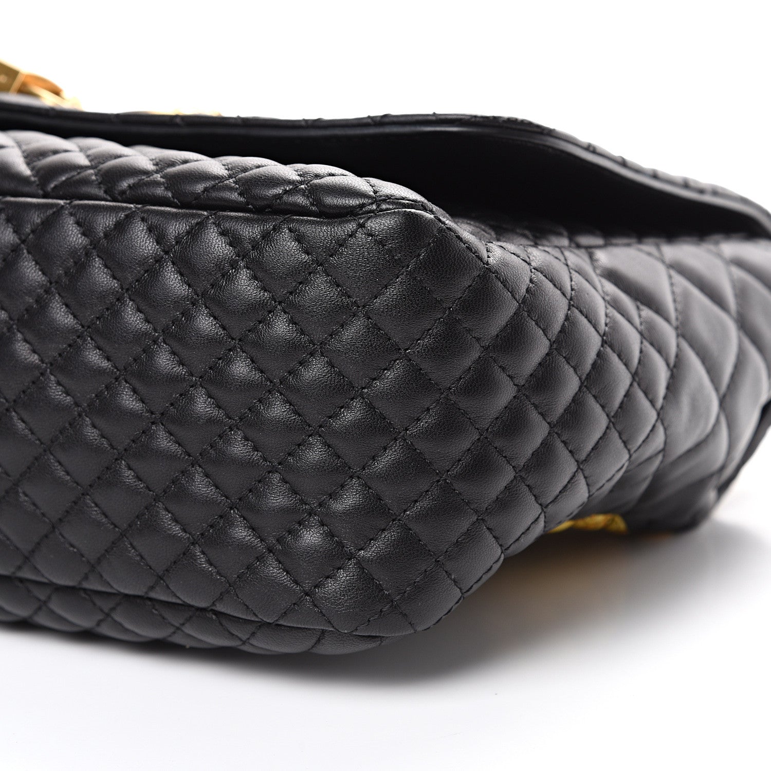 Versace Nappa Quilted Barocco Print Icon Shoulder Bag Black 9 of 9