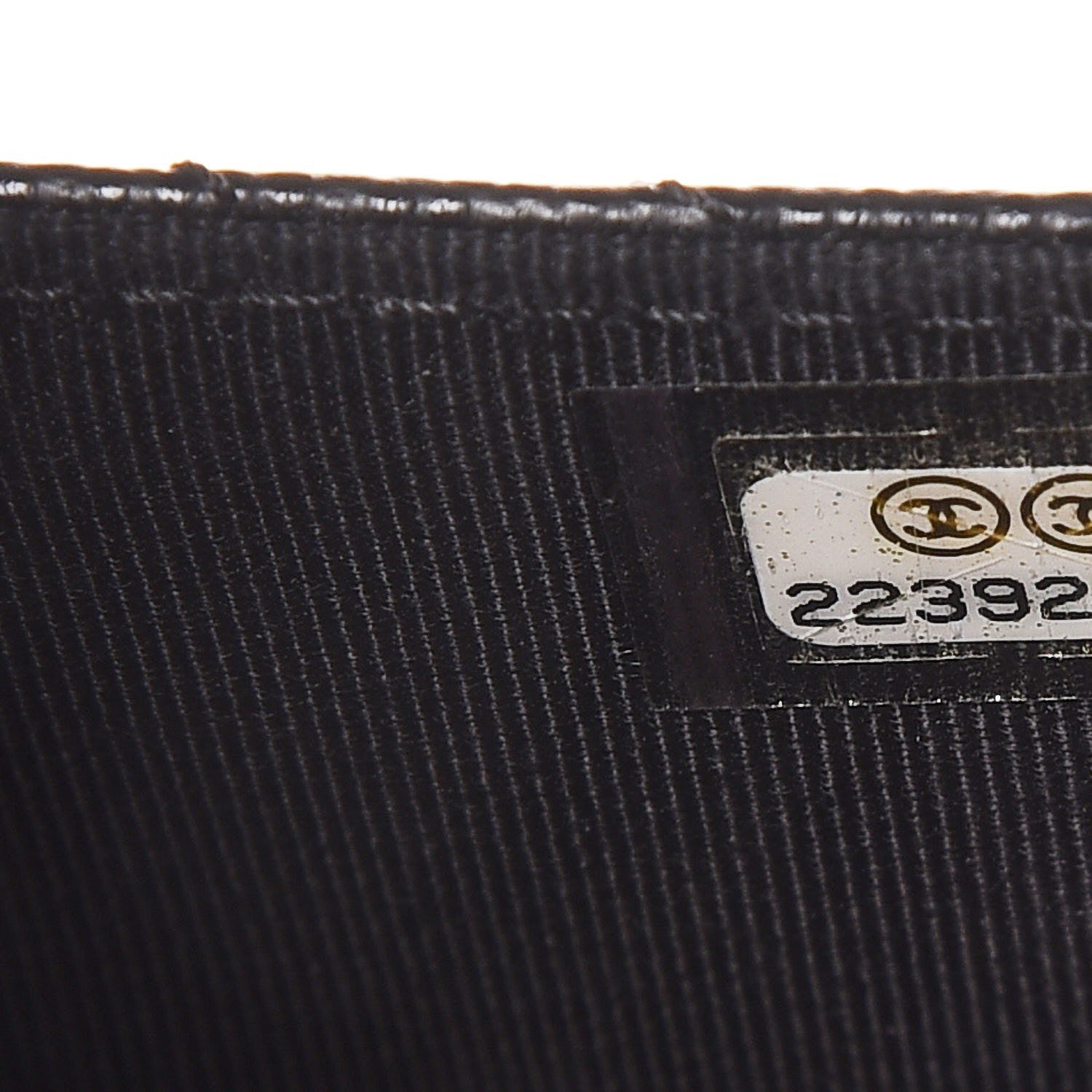 Chanel Caviar Chevron Quilted Wallet On Chain WOC Black 8 of 9