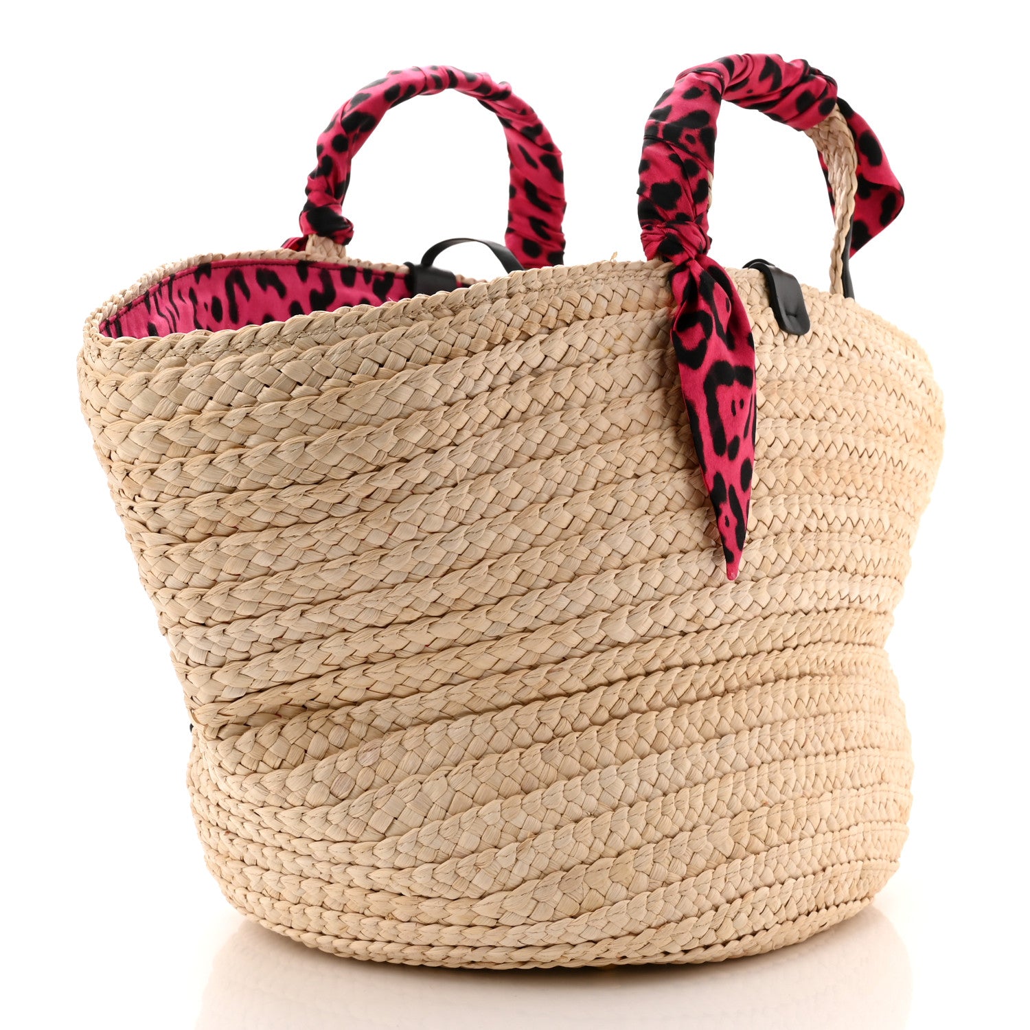 Dolce & Gabbana Woven Raffia Kendra Logo Tote Multicolor 3 of 9