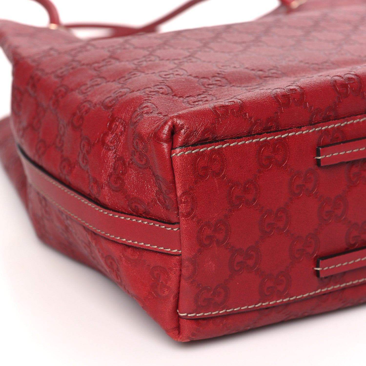Gucci Guccissima Monogram Gifford Tote Red 9 of 11