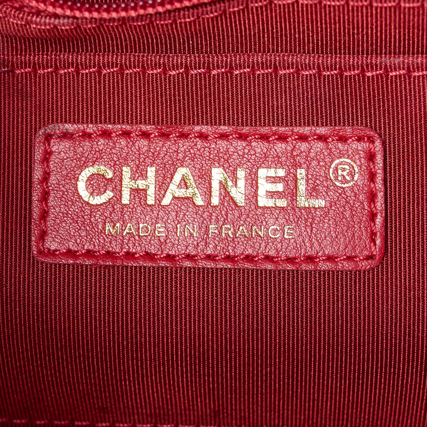 Chanel Calfskin Chevron Quilted Mini Statement Flap Red 6 of 12