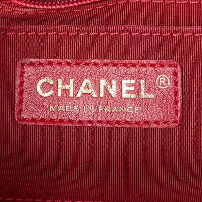 Chanel Calfskin Chevron Quilted Mini Statement Flap Red 6 of 12