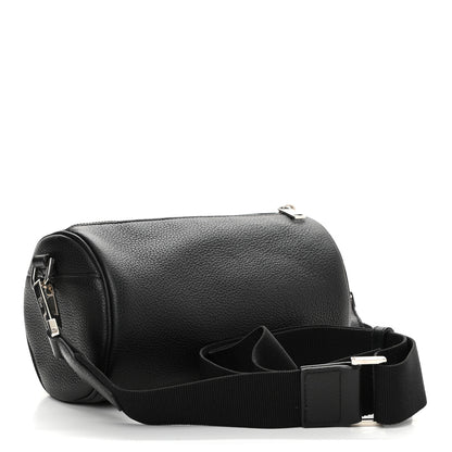 Christian Dior HOMME Grained Calfskin Mens Roller Messenger Black 3 of 10