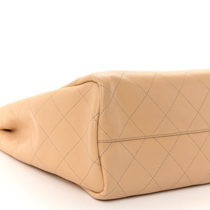 Chanel Caviar Stitched Large Shopping Tote Beige 9 of 10
