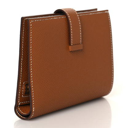 Hermes Epsom Bearn Compact Wallet Gold 3 of 8