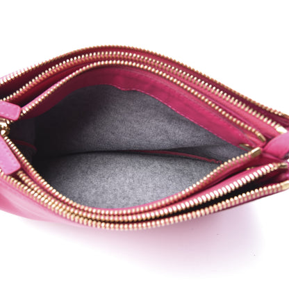 Celine Lambskin Small Trio Crossbody Bag Fuchsia 4 of 12