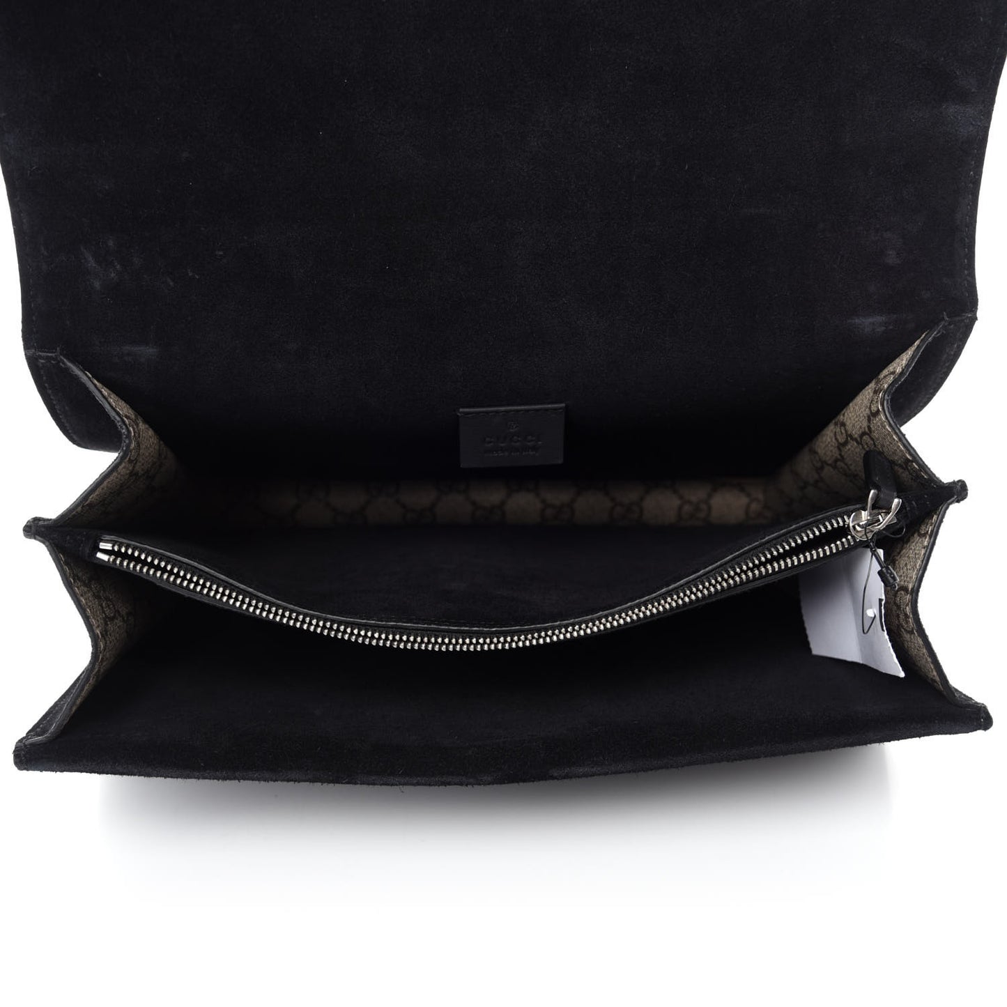 GG Supreme Monogram Medium Dionysus Shoulder Bag Black