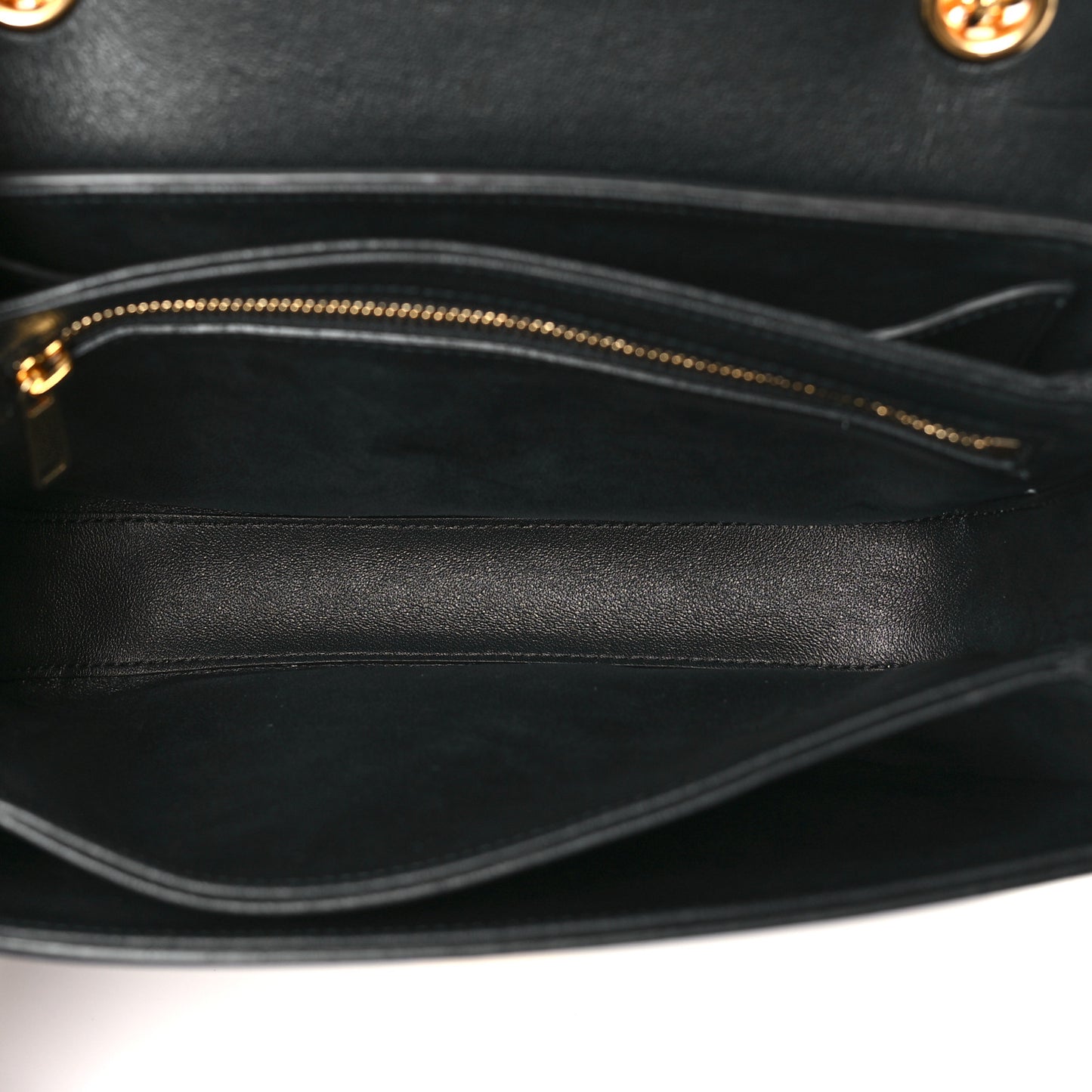 Shiny Calfskin Medium C Bag Black