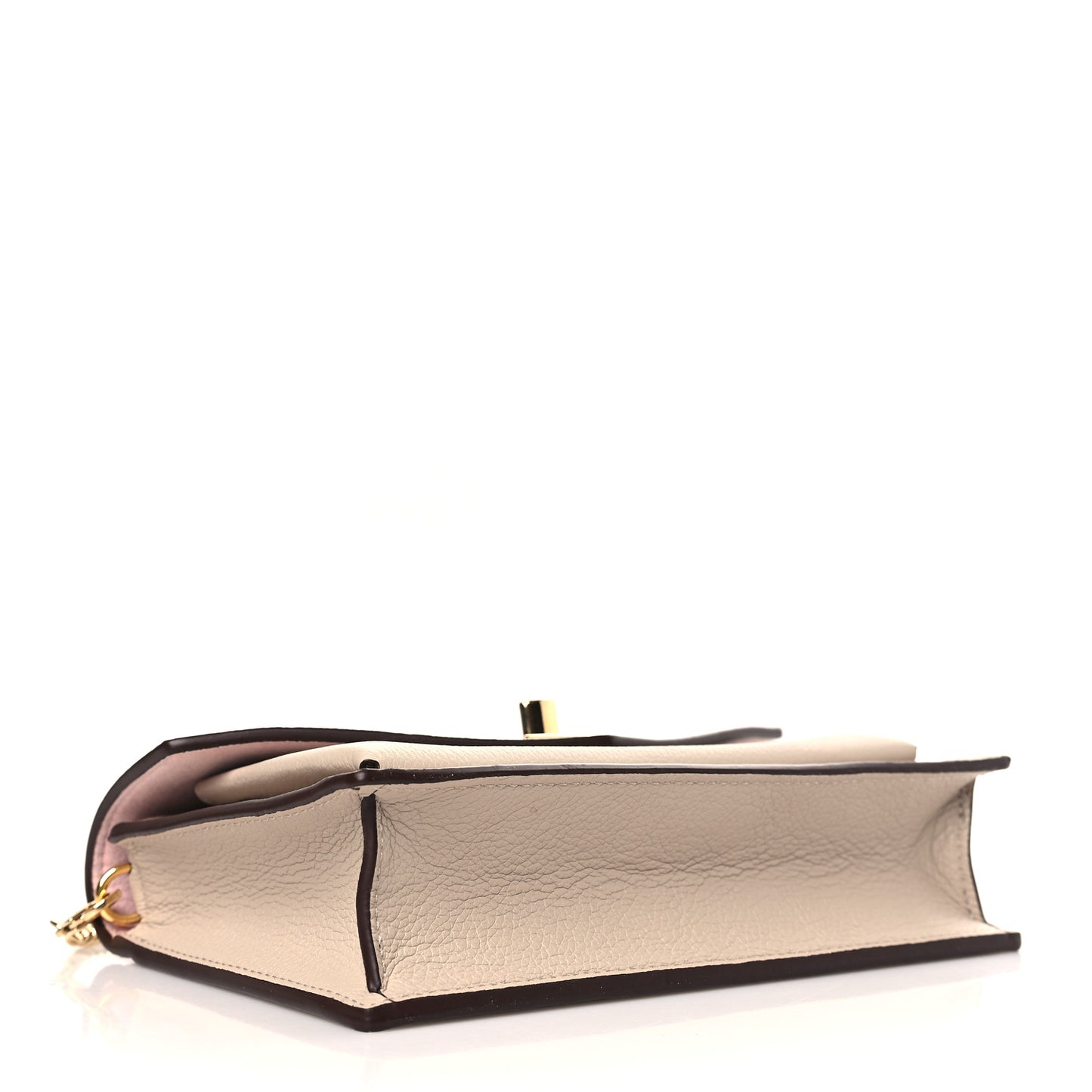 Soft Calfskin My Lockme Chain Pochette Greige