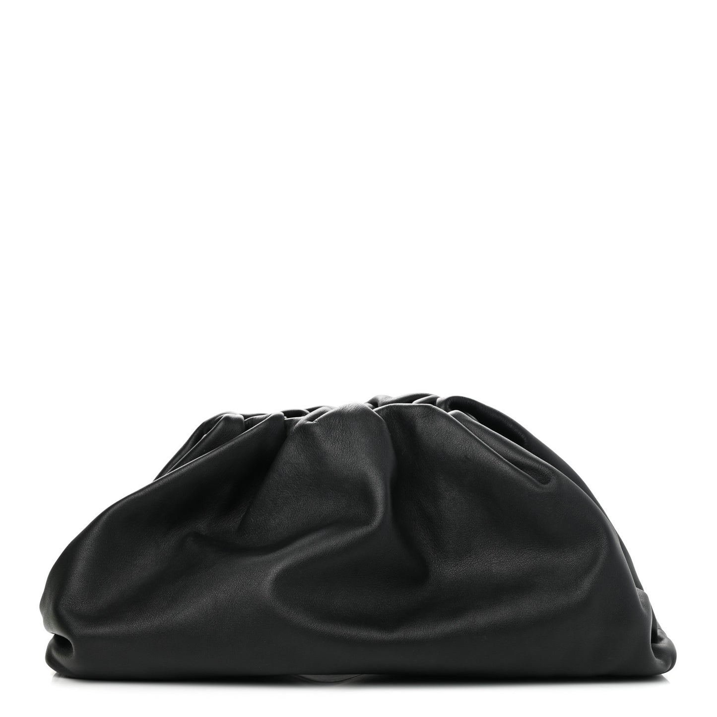 Smooth Butter Calf The Pouch Oversized Clutch Black