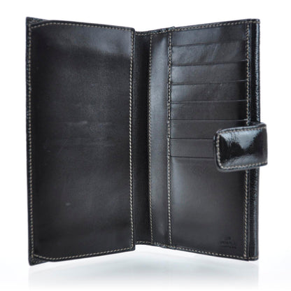 Gucci Patent Britt Continental Wallet Black 6 of 11