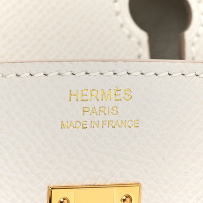 Hermes Epsom Birkin Sellier 25 Gris Pale 6 of 11