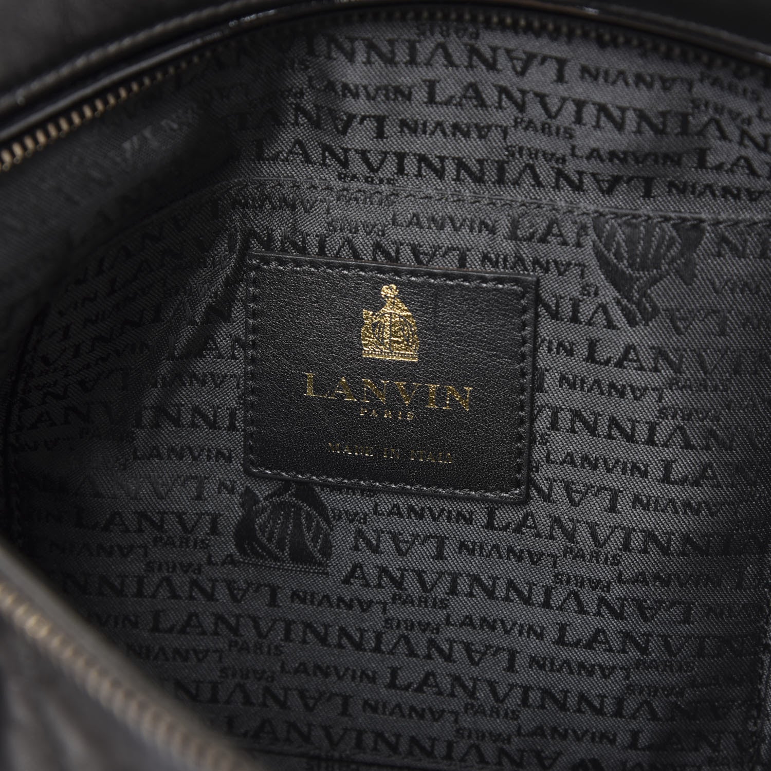 Lanvin Lambskin Quilted Amalia Crossbody Bag Black 7 of 9
