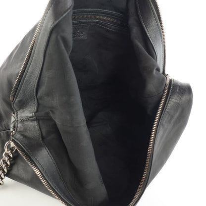 Gucci Calfskin Crocodile Medium Galaxy Shoulder Bag Black 7 of 7