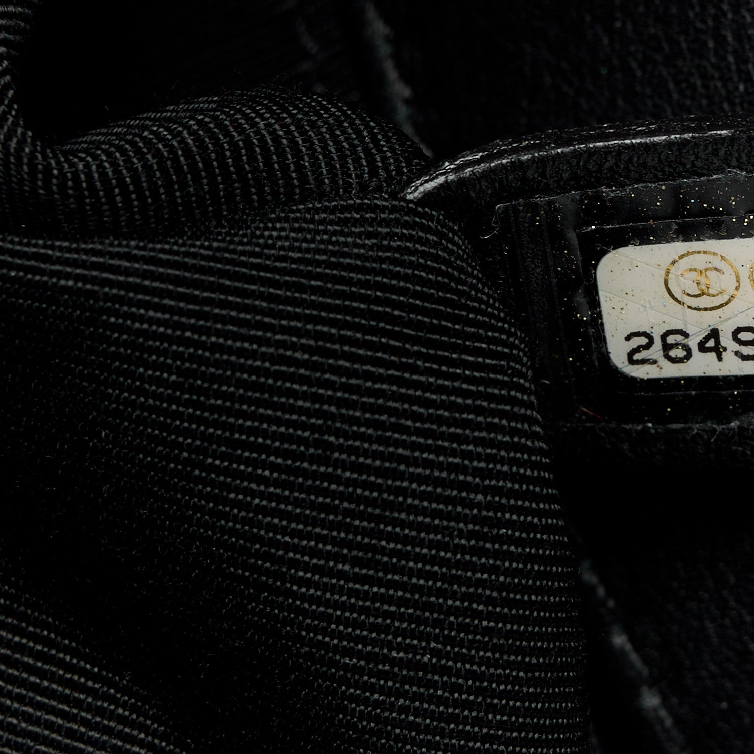 Chanel Calfskin Pearl Tweed Medium Boy Flap Black 7 of 10