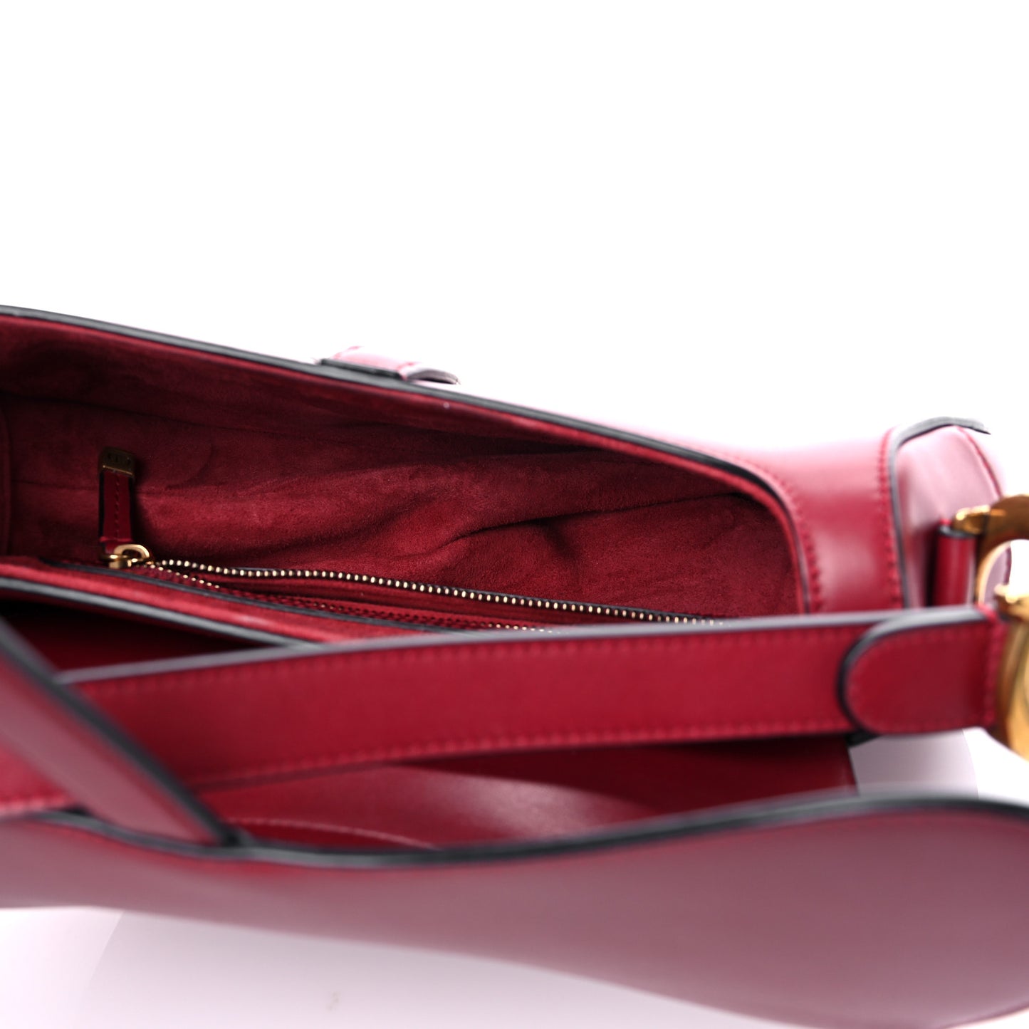 Calfskin Saddle Bag Scarlet